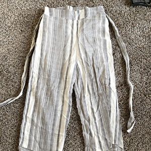 *never worn* Francesca’s Wide-Leg Striped Pants